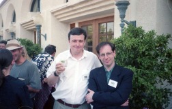 Bob Miller and Jerry Beck, Ojai Animation Conference, July 22, 1995. Photo courtesy of Harvey Deneroff.