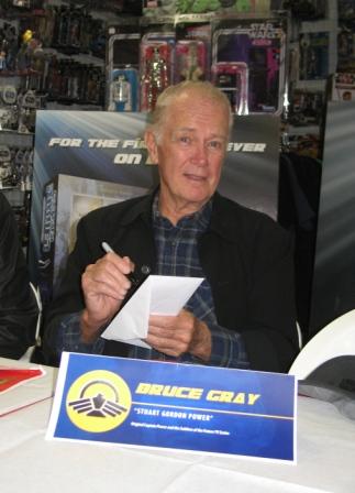 Bruce Gray at Captain Power Fan Night 2013, at Blast from the Past, Burbank, CA.  Photo © W. R. Miller.